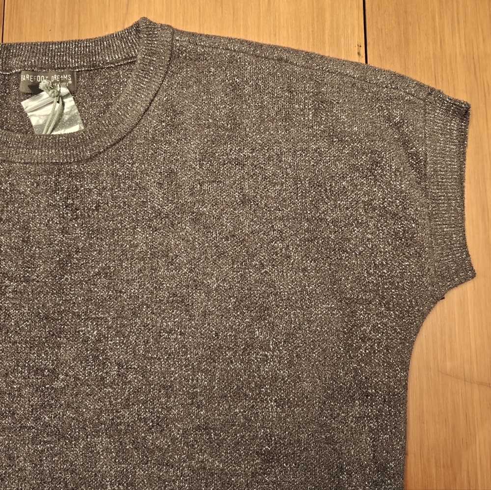 Barefoot Dreams CozyChic Ultra Lite Dolman Short Sleeve‎ Pullover Women's Small - Picture 3 of 3
